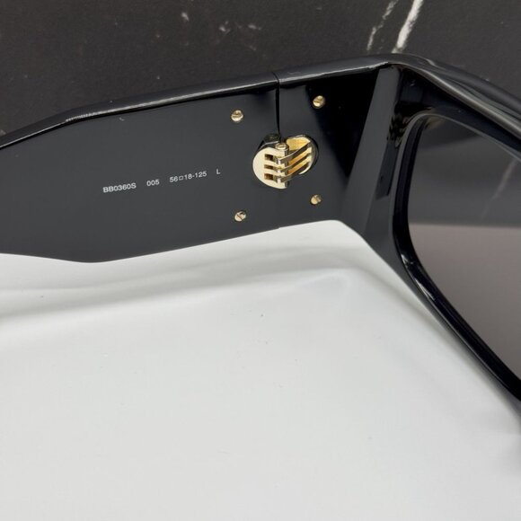 NEW BALENCIAGA BB0360S 005 UNISEX BLACK SUNGLASSES - Picture 11 of 12
